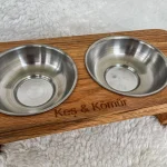 Meşe Ağacından Kişiselleştirilebilir Mama Kabı - Görsel 8