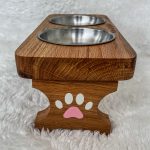 Meşe Ağacından Kişiselleştirilebilir Mama Kabı - Görsel 4